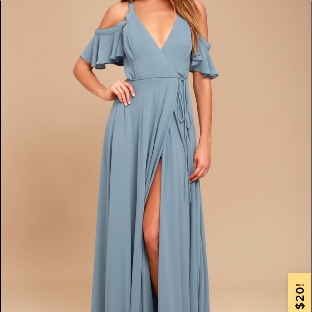 Lulus easy listening wrap dress